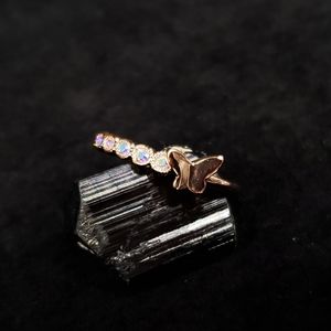 Fragrant Jewels Butterfly Swarovski Ring size 8